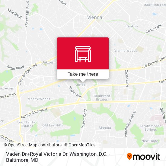 Mapa de Vaden Dr+Royal Victoria Dr