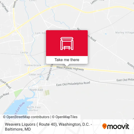 Weavers Liquors ( Route 40) map