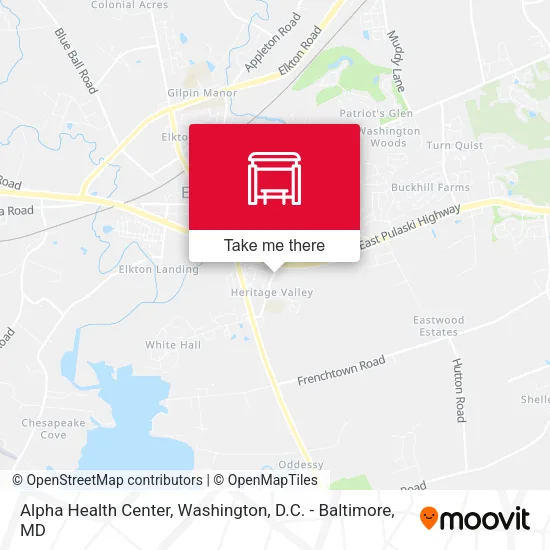 Alpha Health Center map