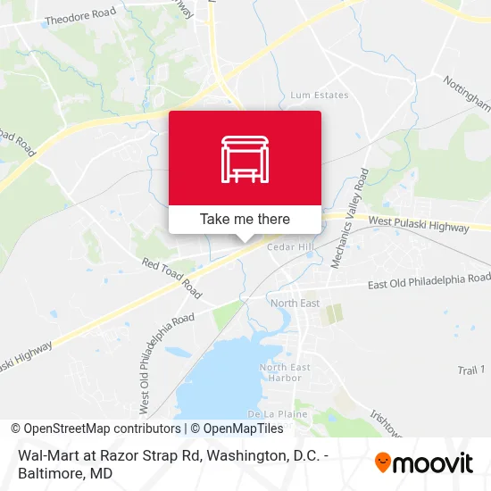 Wal-Mart at Razor Strap Rd map