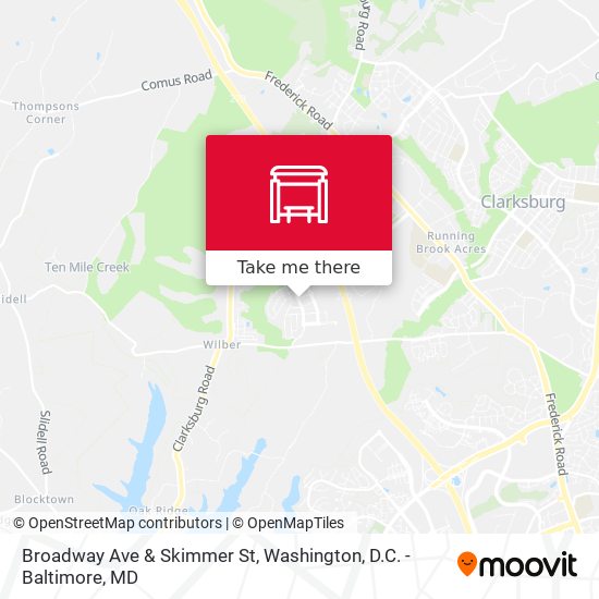Broadway Ave & Skimmer St map