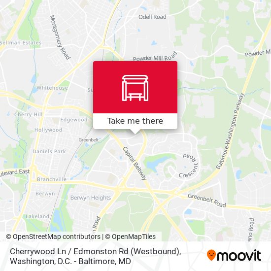 Cherrywood Ln / Edmonston Rd (Westbound) map
