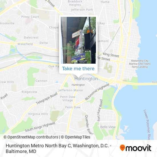 Mapa de Huntington Metro North Bay C