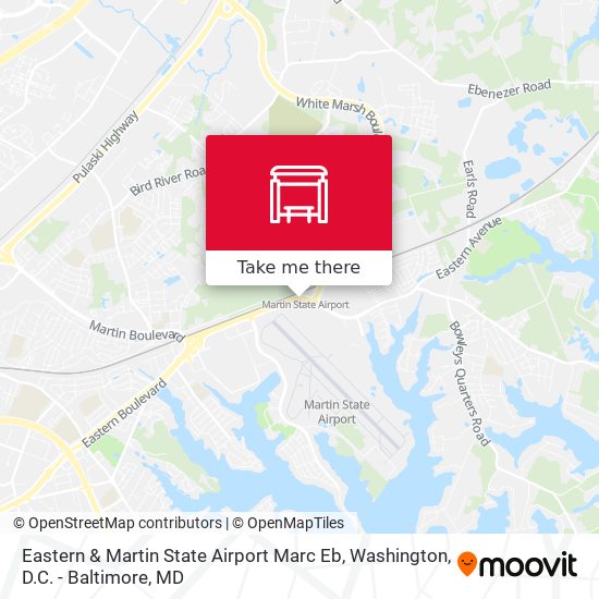 Mapa de Eastern & Martin State Airport Marc Eb