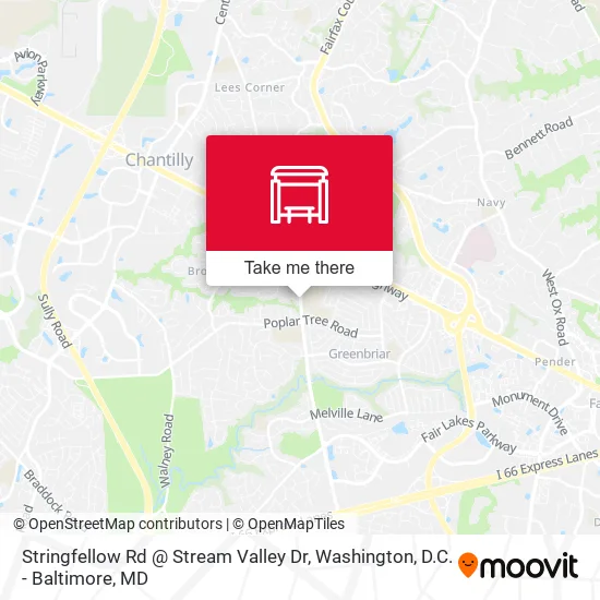 Mapa de Stringfellow Rd @ Stream Valley Dr