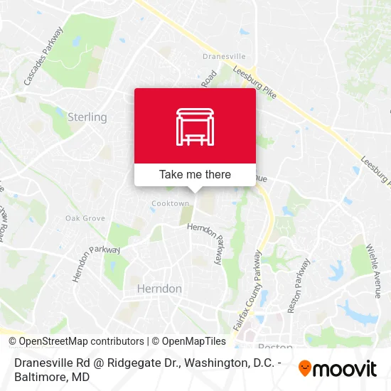 Dranesville Rd @ Ridgegate Dr. map