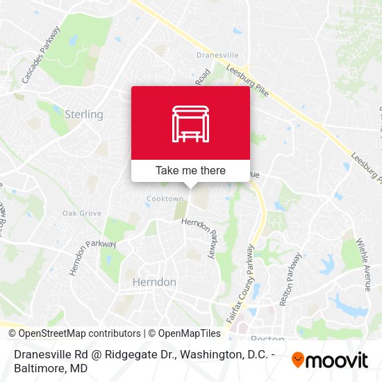 Mapa de Dranesville Rd @ Ridgegate Dr.