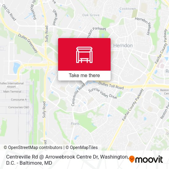 Centreville Rd @ Arrowebrook Centre Dr map