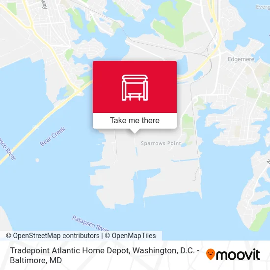 Tradepoint Atlantic Home Depot map