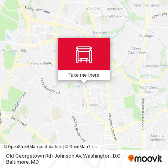 Old Georgetown Rd+Johnson Av map