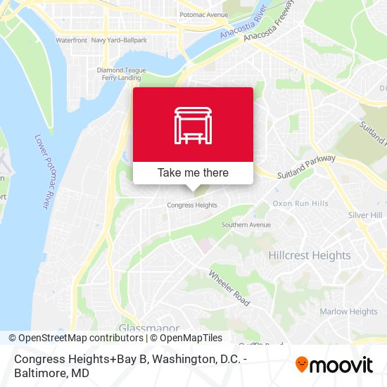 Congress Heights+Bay B map