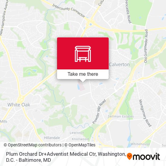 Mapa de Plum Orchard Dr+Adventist Medical Ctr