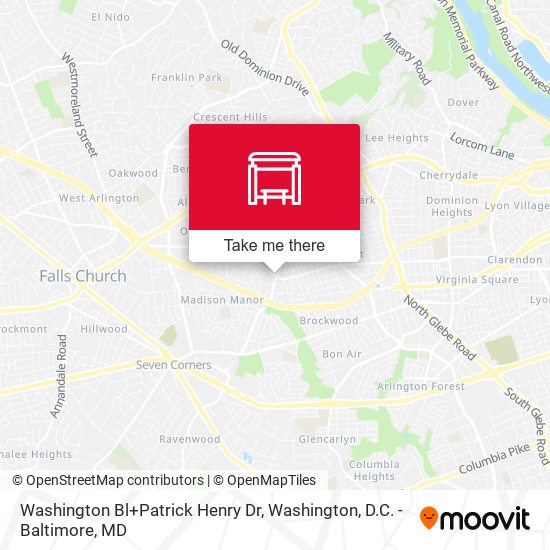 Mapa de Washington Bl+Patrick Henry Dr