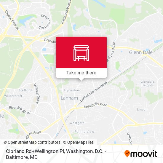 Mapa de Cipriano Rd+Wellington Pl