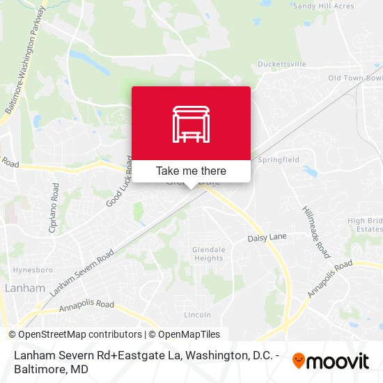 Mapa de Lanham Severn Rd+Eastgate La