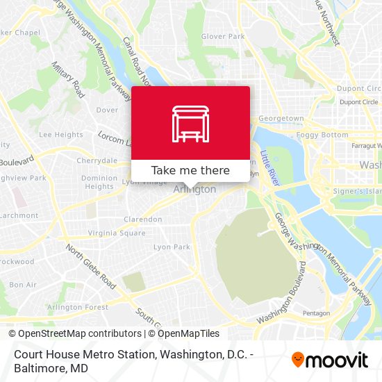 Court House Metro Station map