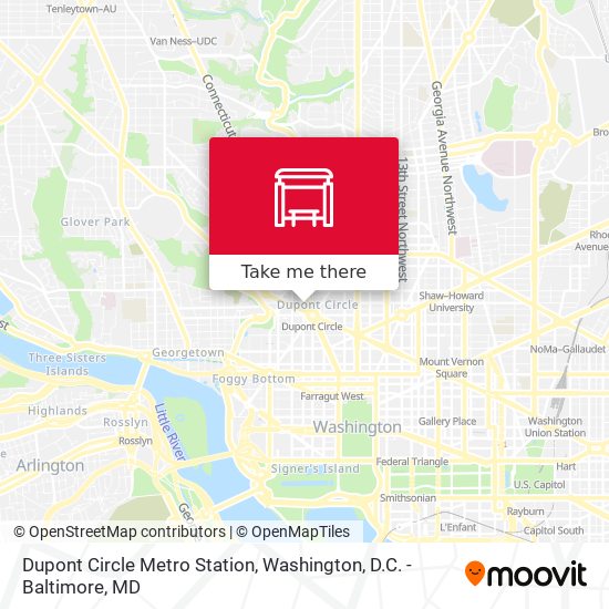 Mapa de Dupont Circle Metro Station