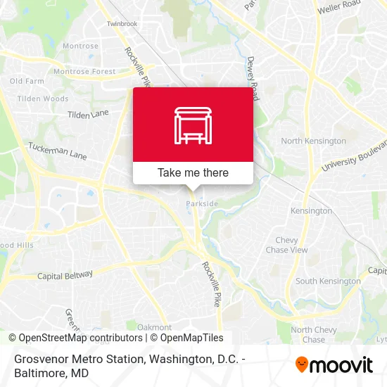 Grosvenor Metro Station map