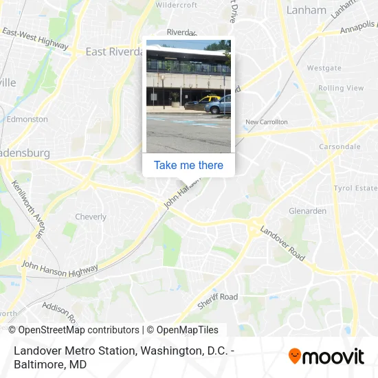 Mapa de Landover Metro Station