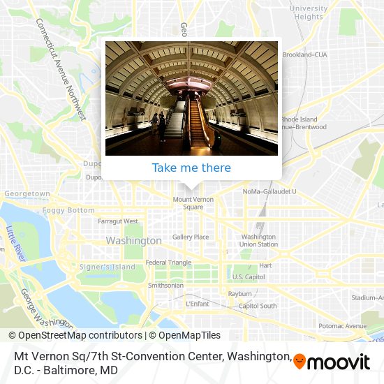 Mapa de Mt Vernon Sq / 7th St-Convention Center