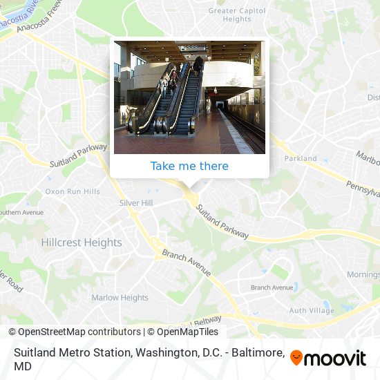 Mapa de Suitland Metro Station