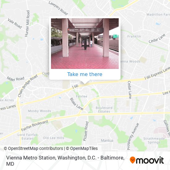 Mapa de Vienna Metro Station