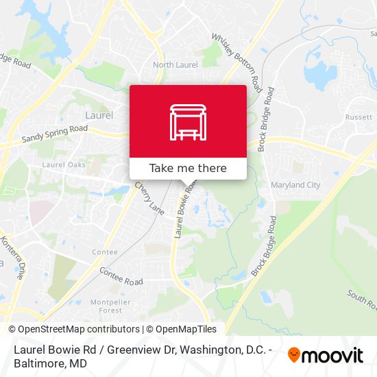 Laurel Bowie Rd / Greenview Dr map