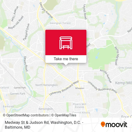 Medway St & Judson Rd map