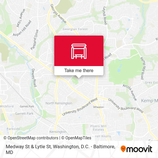 Medway St & Lytle St map