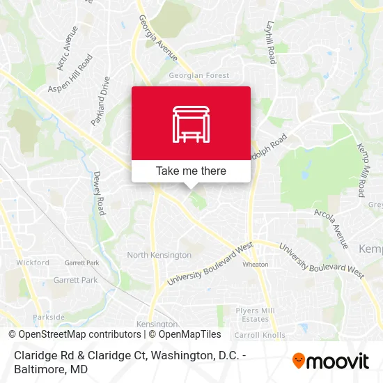 Claridge Rd & Claridge Ct map