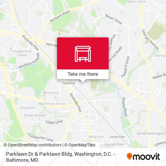 Parklawn Dr & Parklawn Bldg map
