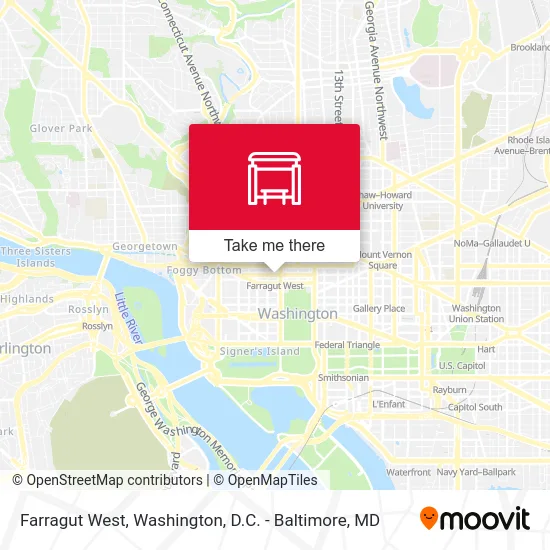 Mapa de Farragut West