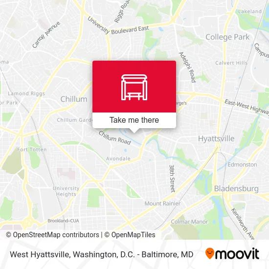 Mapa de West Hyattsville