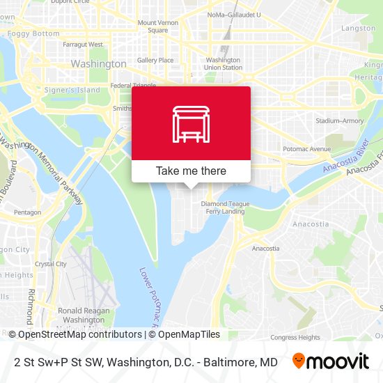 2 St Sw+P St SW map