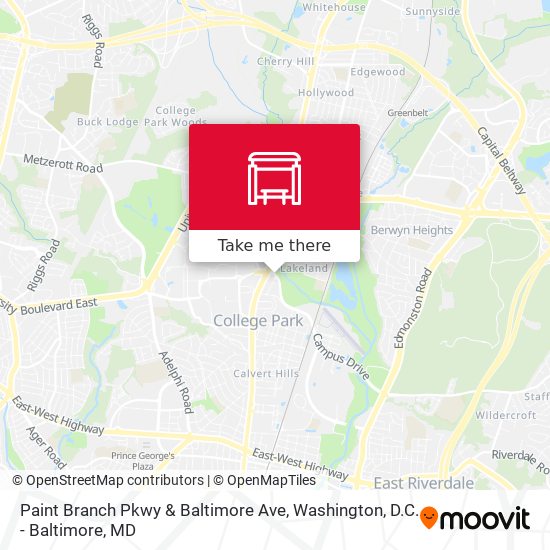 Mapa de Paint Branch Pkwy & Baltimore Ave