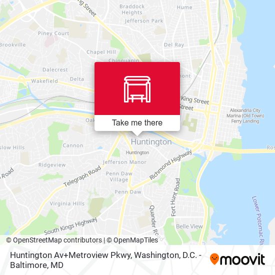 Mapa de Huntington Av+Metroview Pkwy