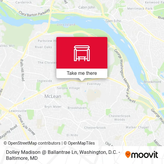Dolley Madison @ Ballantrae Ln map