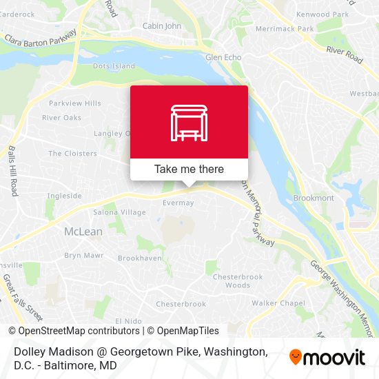 Dolley Madison @ Georgetown Pike map