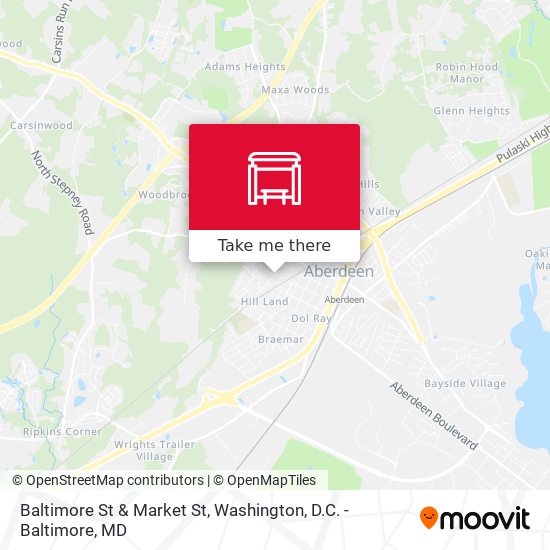 Mapa de Baltimore St & Market St