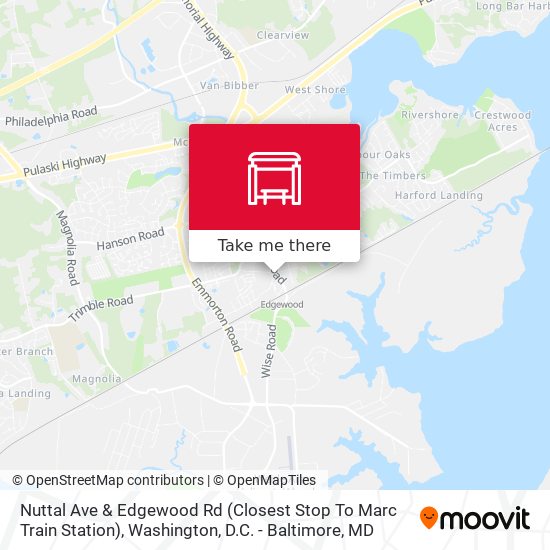 Nuttal Ave & Edgewood Rd (Closest Stop To Marc Train Station) map