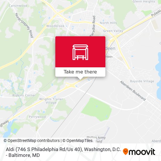 Mapa de Aldi (746 S Philadelphia Rd / Us 40)