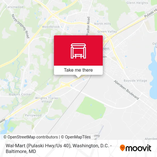 Wal-Mart (Pulaski Hwy/Us 40) map