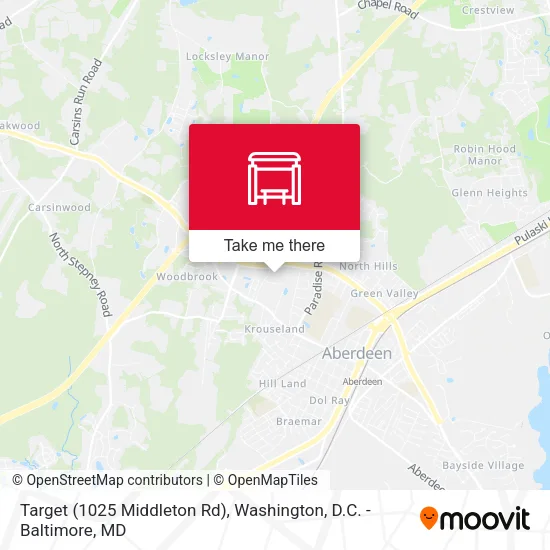 Target (1025 Middleton Rd) map