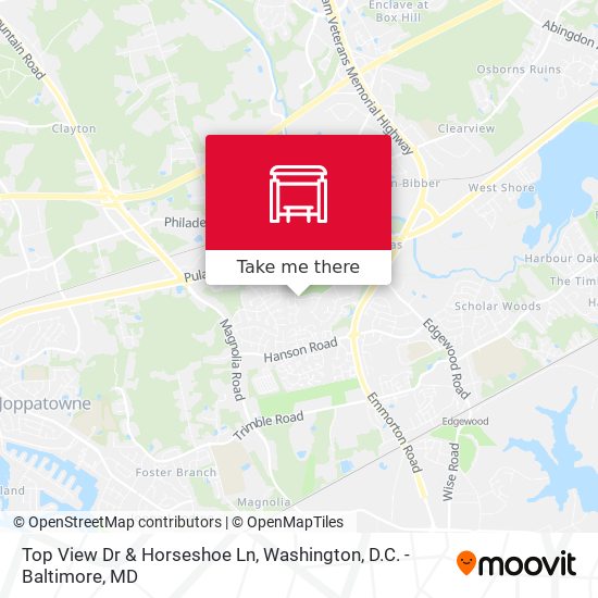 Top View Dr & Horseshoe Ln map