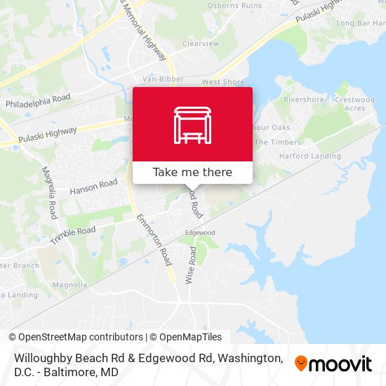 Willoughby Beach Rd & Edgewood Rd map