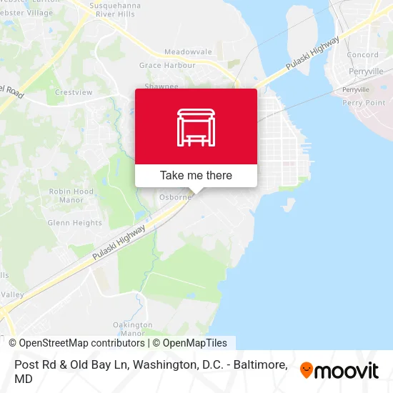 Post Rd & Old Bay Ln map