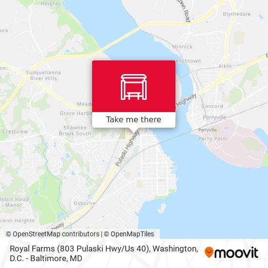 Royal Farms (803 Pulaski Hwy / Us 40) map