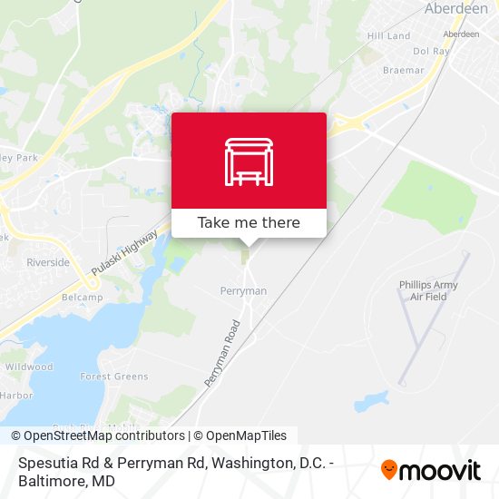 Spesutia Rd & Perryman Rd map