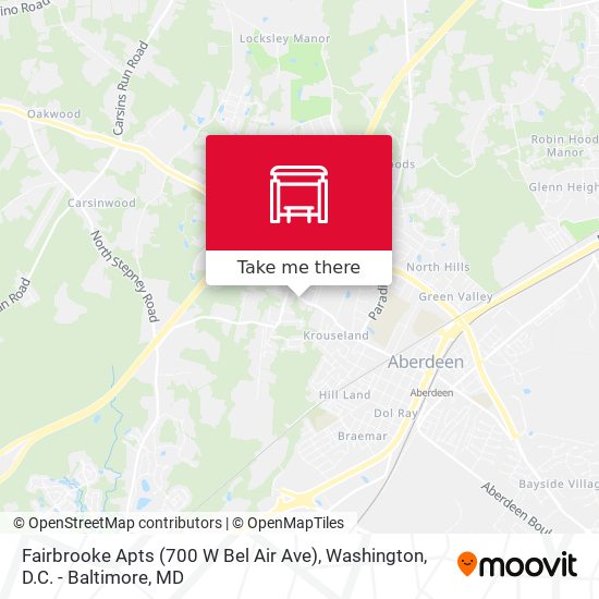 Fairbrooke Apts (700 W Bel Air Ave) map