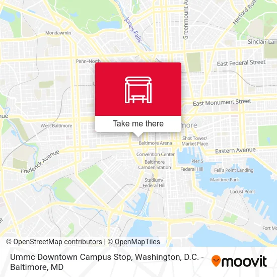 Mapa de Ummc Downtown Campus Stop
